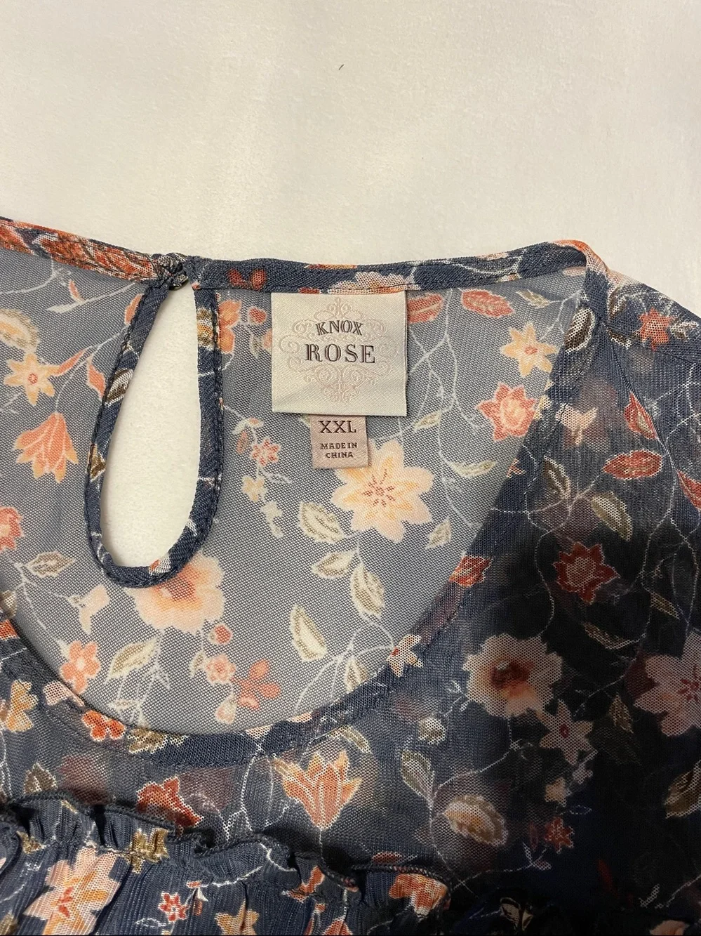 Knox Rose Navy Floral Top - Picture 7 of 10